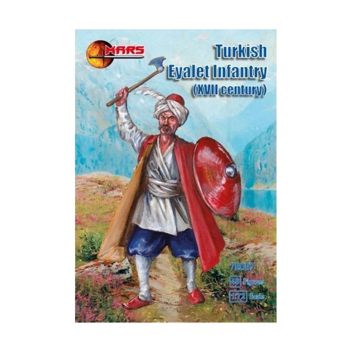 Turkish Eyalet infantry, XVII century, 1/72 - Mars Figures MS72097 Turkish Eyalet infantry, XVII century, 1/72 - Mars Figures MS72097