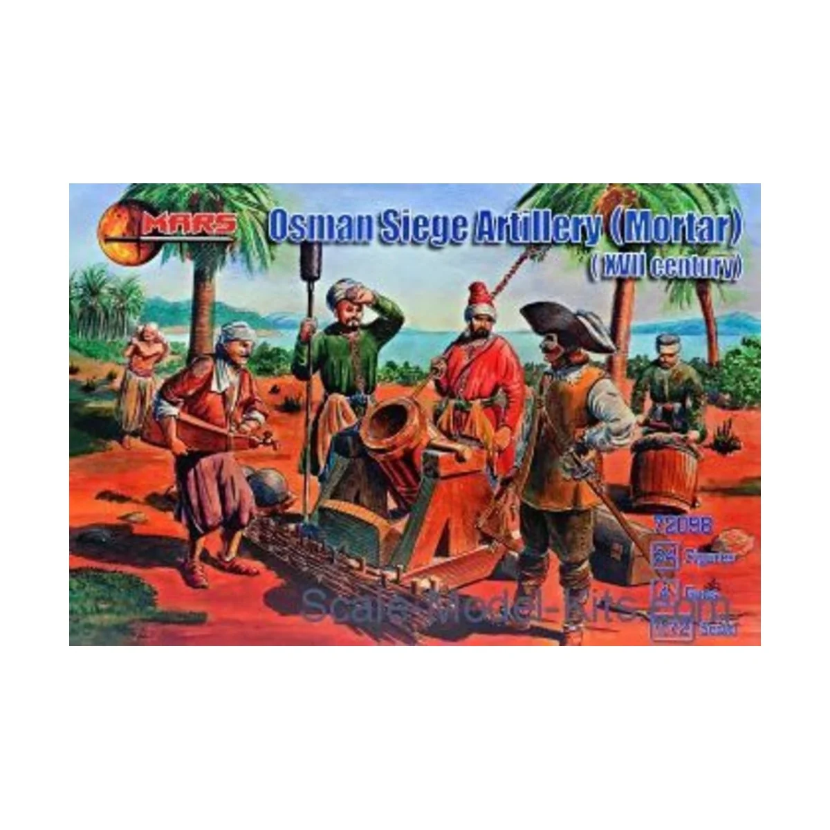 Osman siege artillery (Mortar, XVII centu, 1/72 - Mars Figures MS72098 Osman siege artillery (Mortar, XVII centu, 1/72 - Mars Figures MS72098