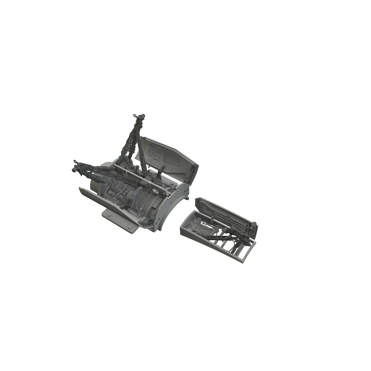 F-16C wheel bays & legs heavyweight PRINT 1/48 for Tamiya, 1/48 - E...