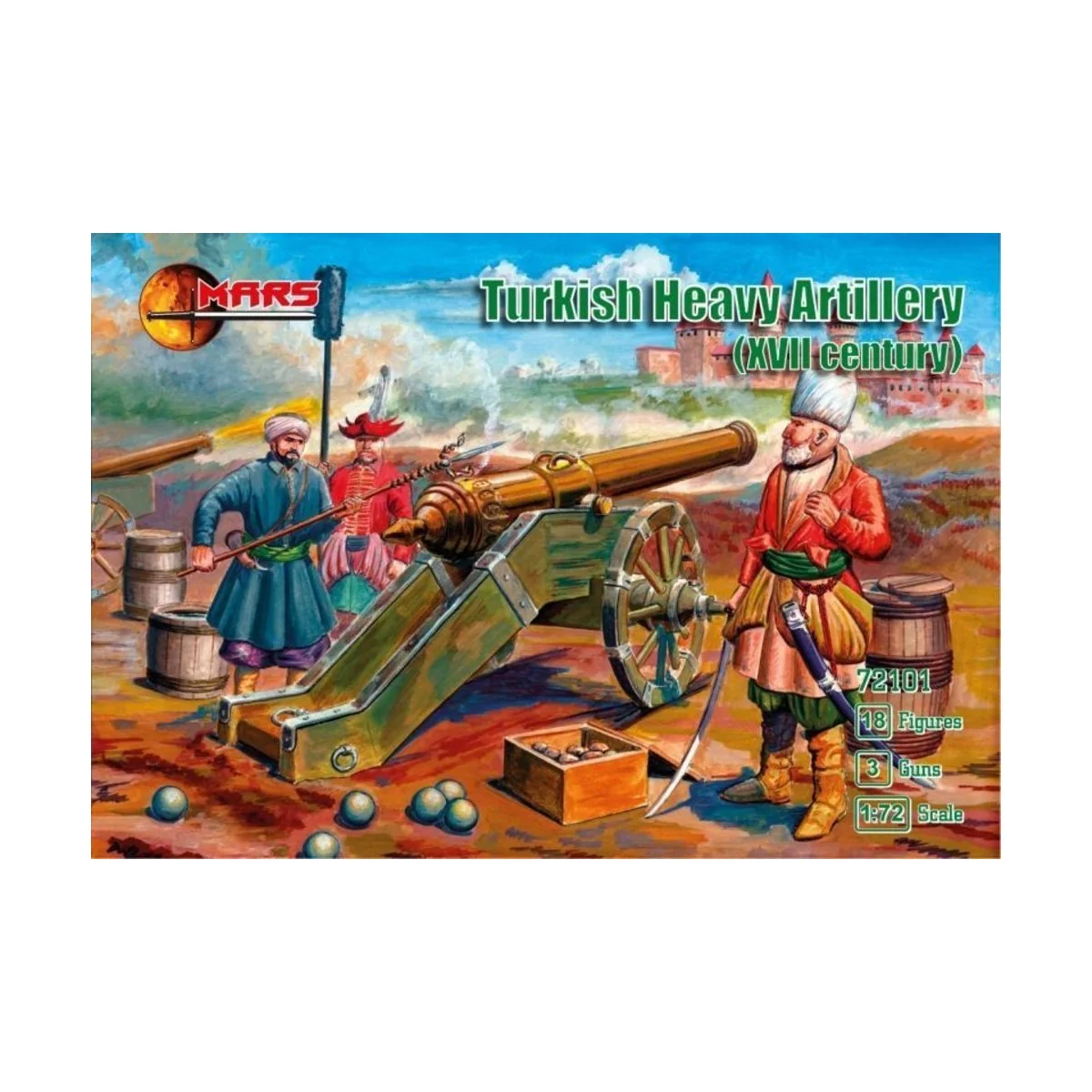 Turkish heavy artillery, XVII century - Mars Figures MS72101