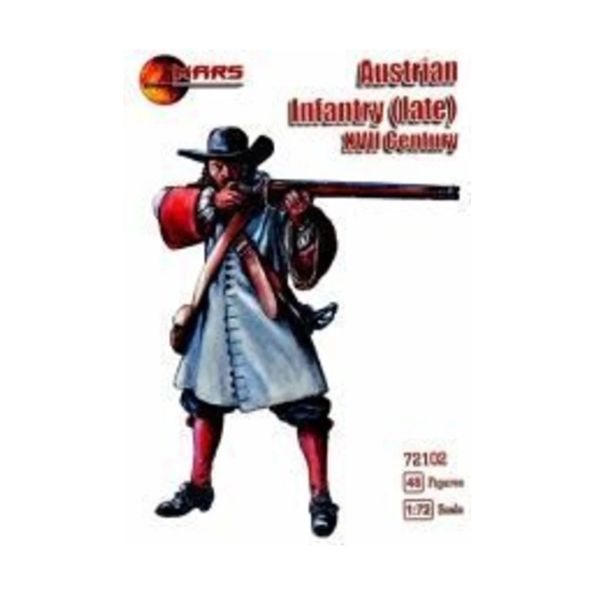 Austrian infantry(late), XVII century, 1/72 - Mars Figures MS72102 Austrian infantry(late), XVII century, 1/72 - Mars Figures MS72102