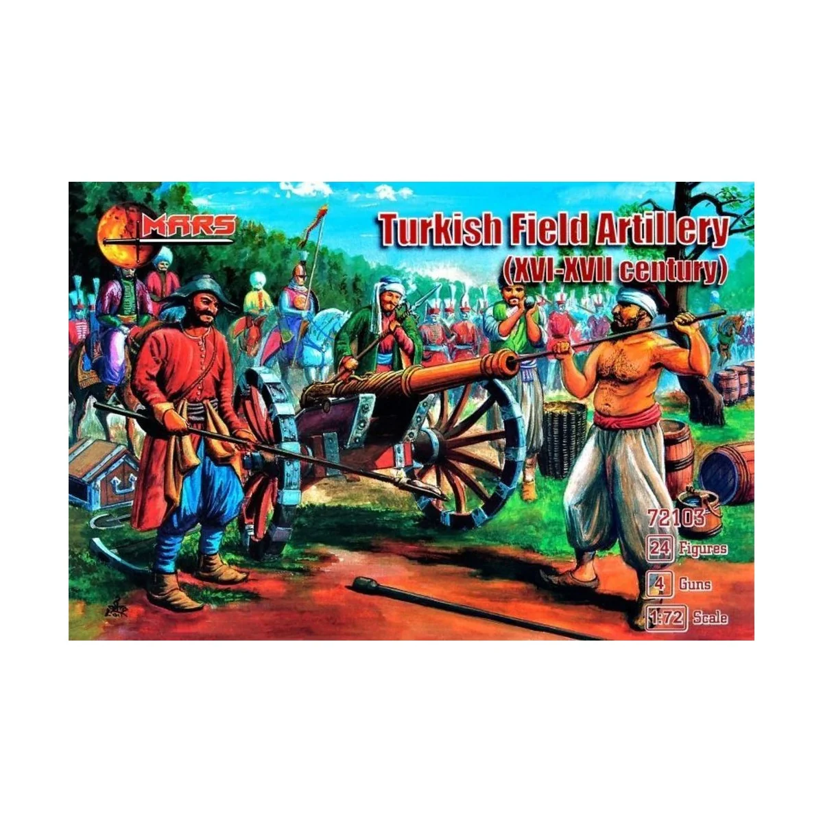 Turkish field artillery, XVI-XVII century, 1/72 - Mars Figures MS72103
