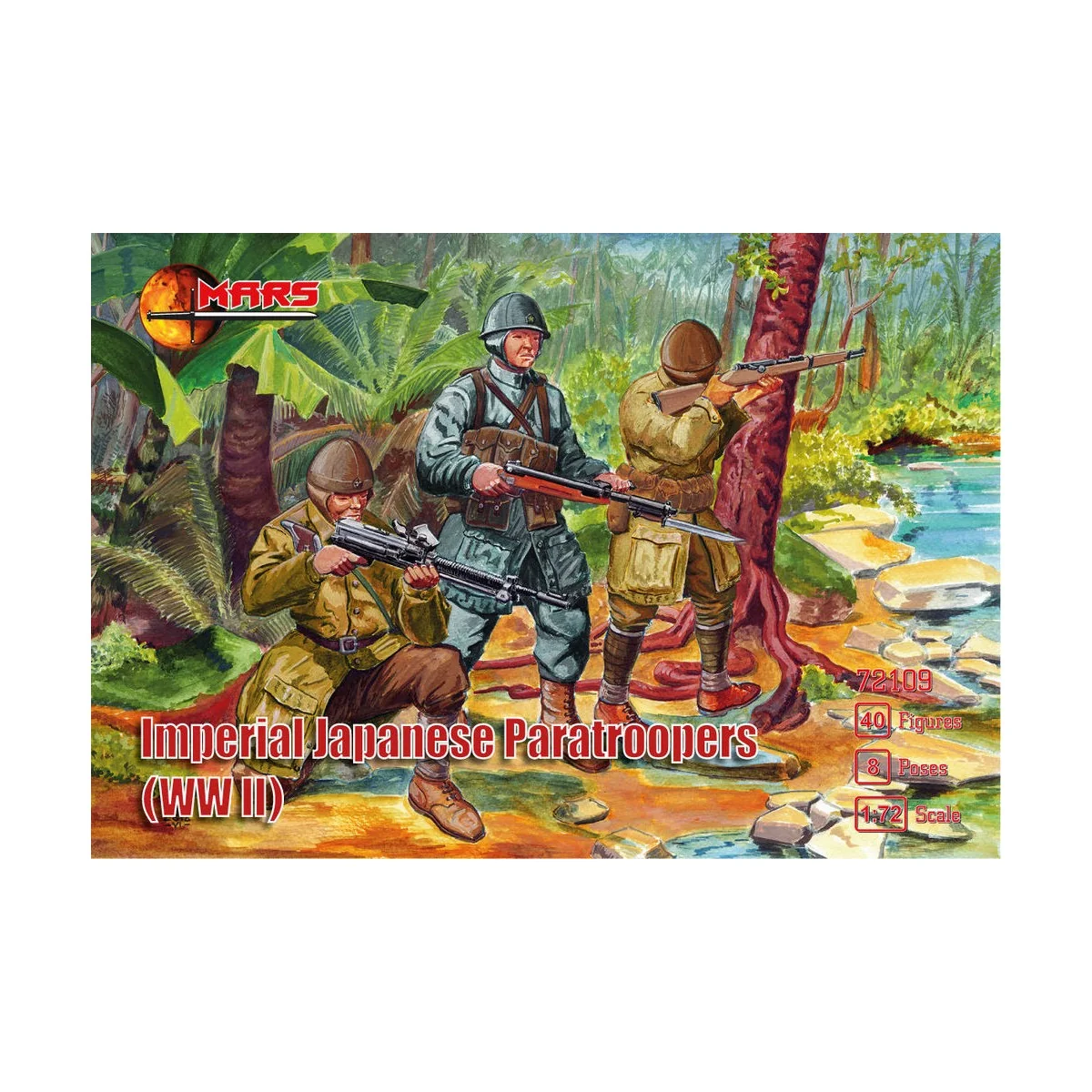 WWII Imperial Japanese paratroopers, 1/72 - Mars Figures MS72109