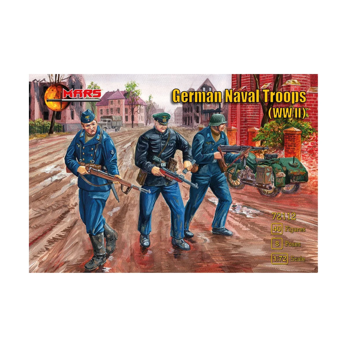 WWII German naval troops, 1/72 - Mars Figures MS72112