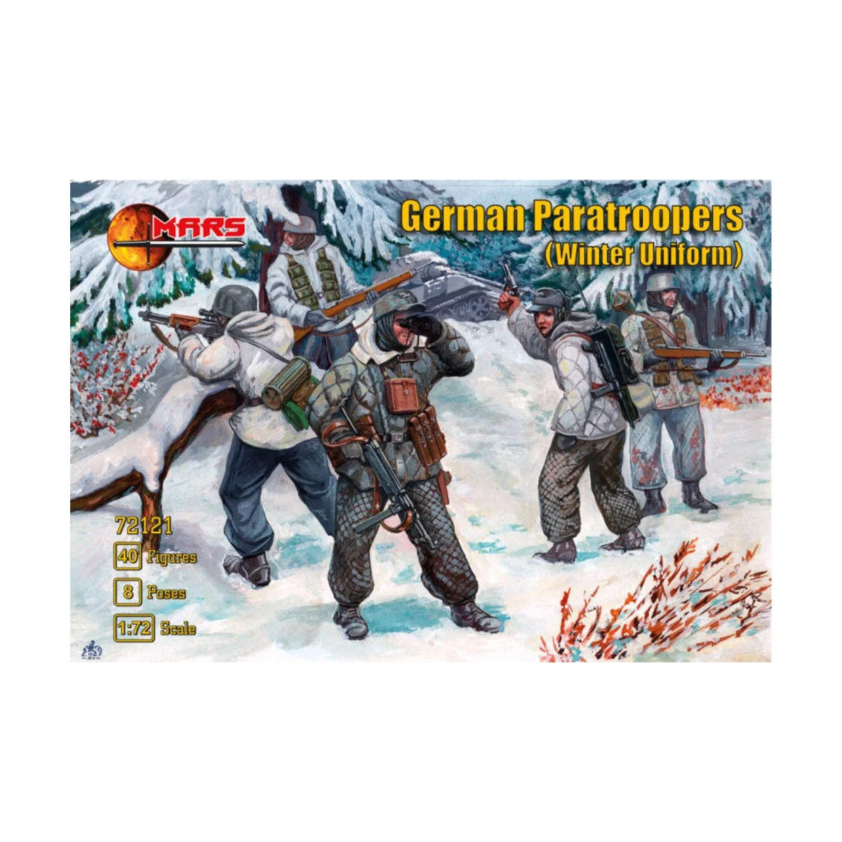 German Paratroopers (winter uniform), 1/72 - Mars Figures MS72121