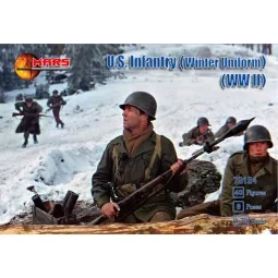 WWII U.S. Infantry (Winter Uniform), 1/72 - Mars Figures MS72124
