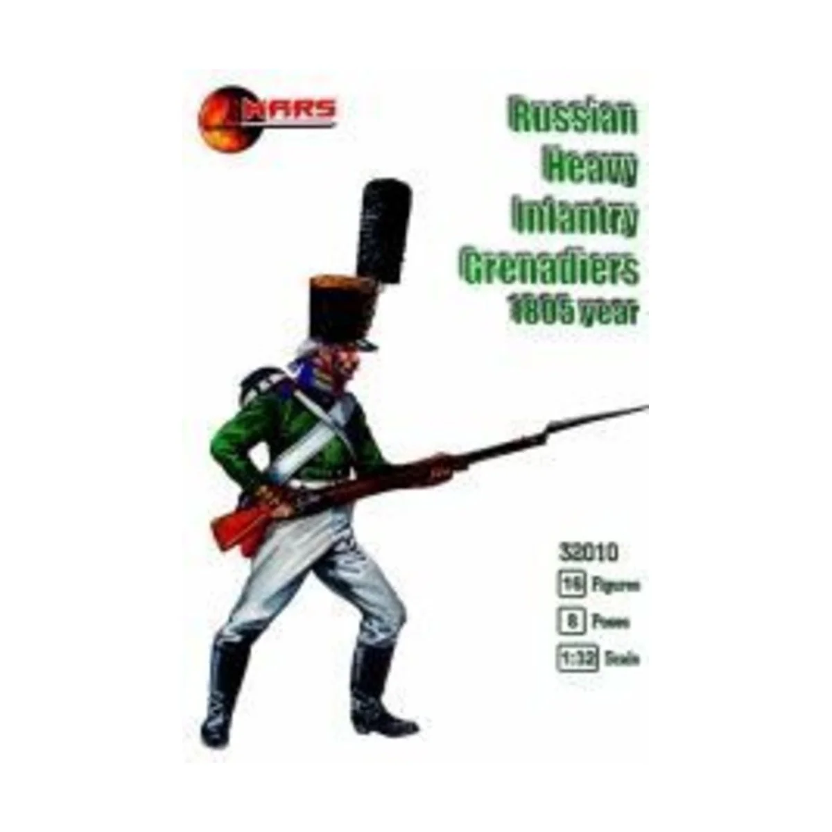 Russian heavy infantry grenadiers, 1805ye, 1/32 - Mars Figures MS32010