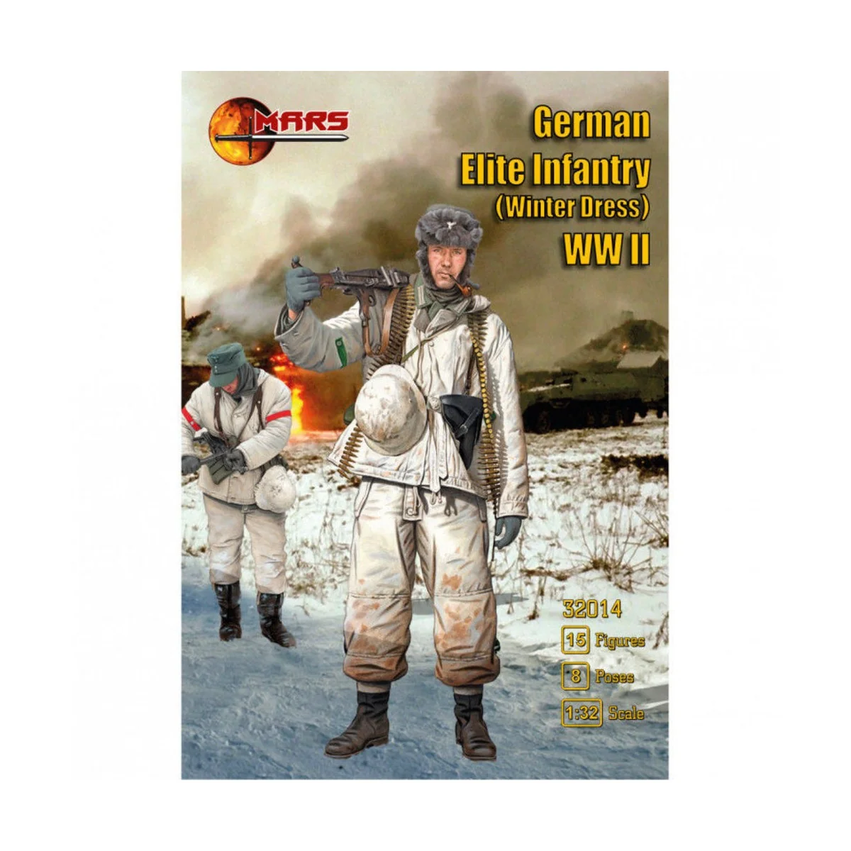 German Elite Infantry (winter dress) WWI, 1/32 - Mars Figures MS32014