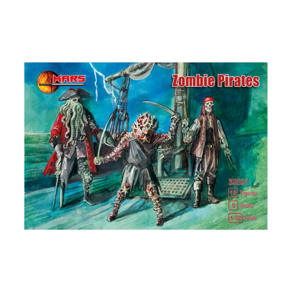 Zombie Pirates, 1/32 - Mars Figures MS32021