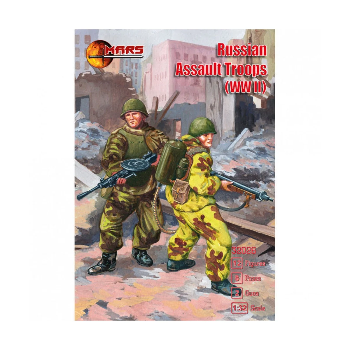 WWII Russian Assault Troops - Mars Figures MS32026