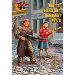 WWII German Volkssturm Defenders, 1/32 - Mars Figures MS32027