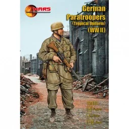 WWII German Paratroopers (Tropical Uniform), 1/32 - Mars Figures MS...
