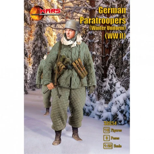 WWII German Paratroopers (Winter Uniform) - Mars Figures MS32034