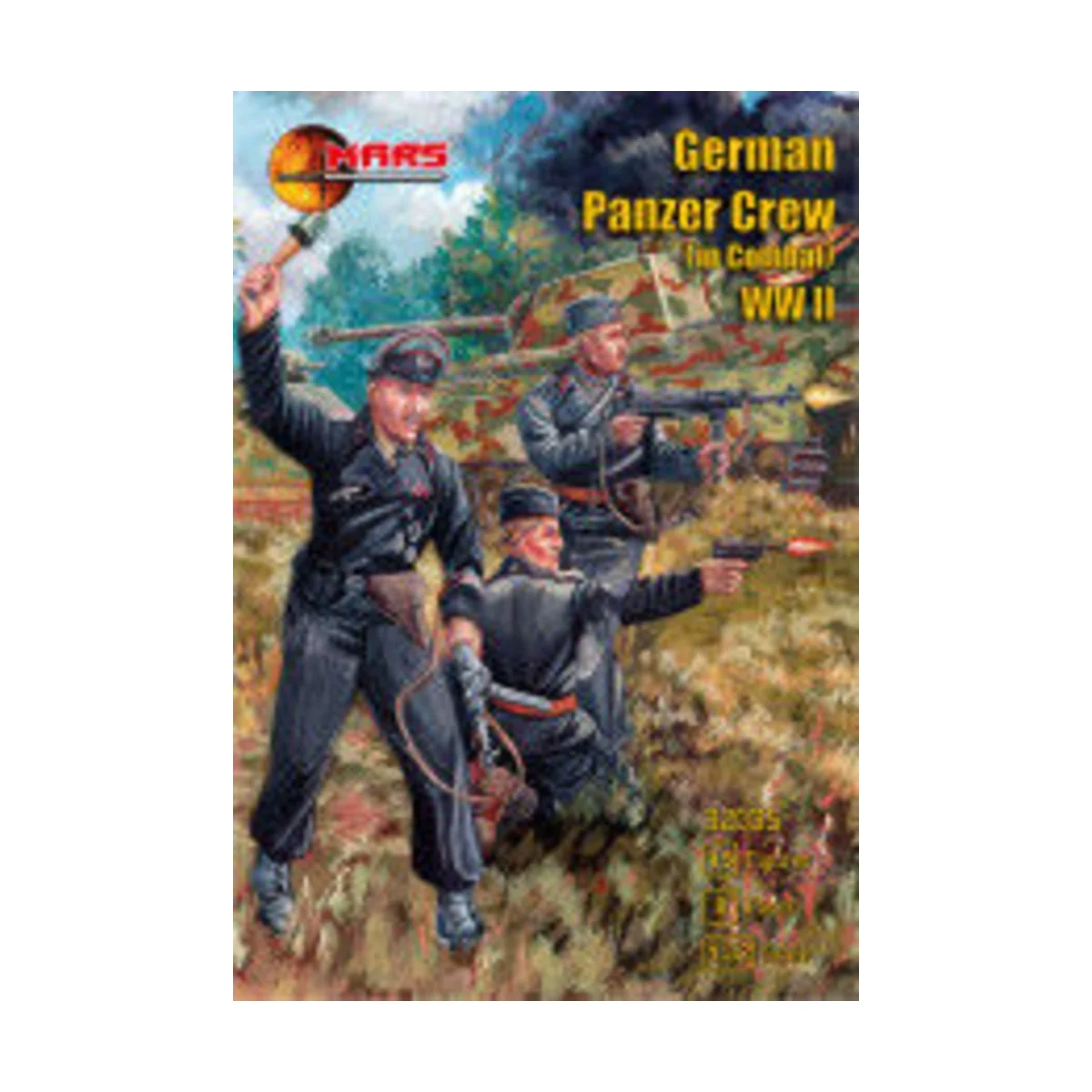 WWII German Panzer Crew (in Combat) - Mars Figures MS32035