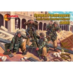 German Paratroopers Mortar Team (Tropical Uniform) WWII, 1/32 - Mar...