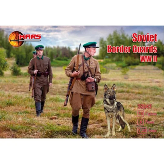 Soviet Border Guards WWII, 1/32 - Mars Figures MS32043 Soviet Border Guards WWII, 1/32 - Mars Figures MS32043