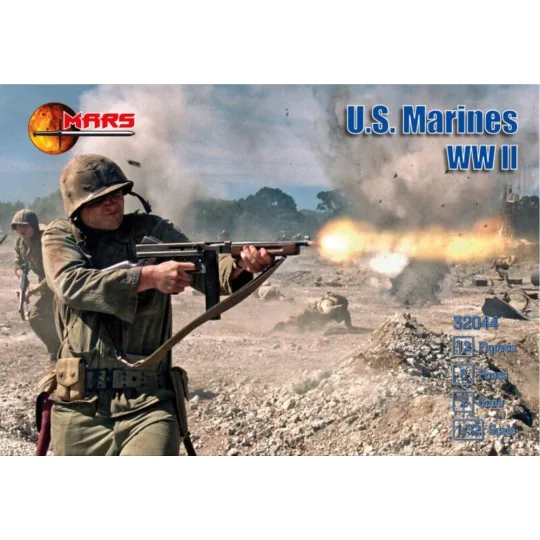 U.S. Marines WWII, 1/32 - Mars Figures MS32044