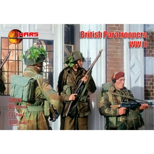 WWII British Paratroopers, 1/32 - Mars Figures MS32046 WWII British Paratroopers, 1/32 - Mars Figures MS32046