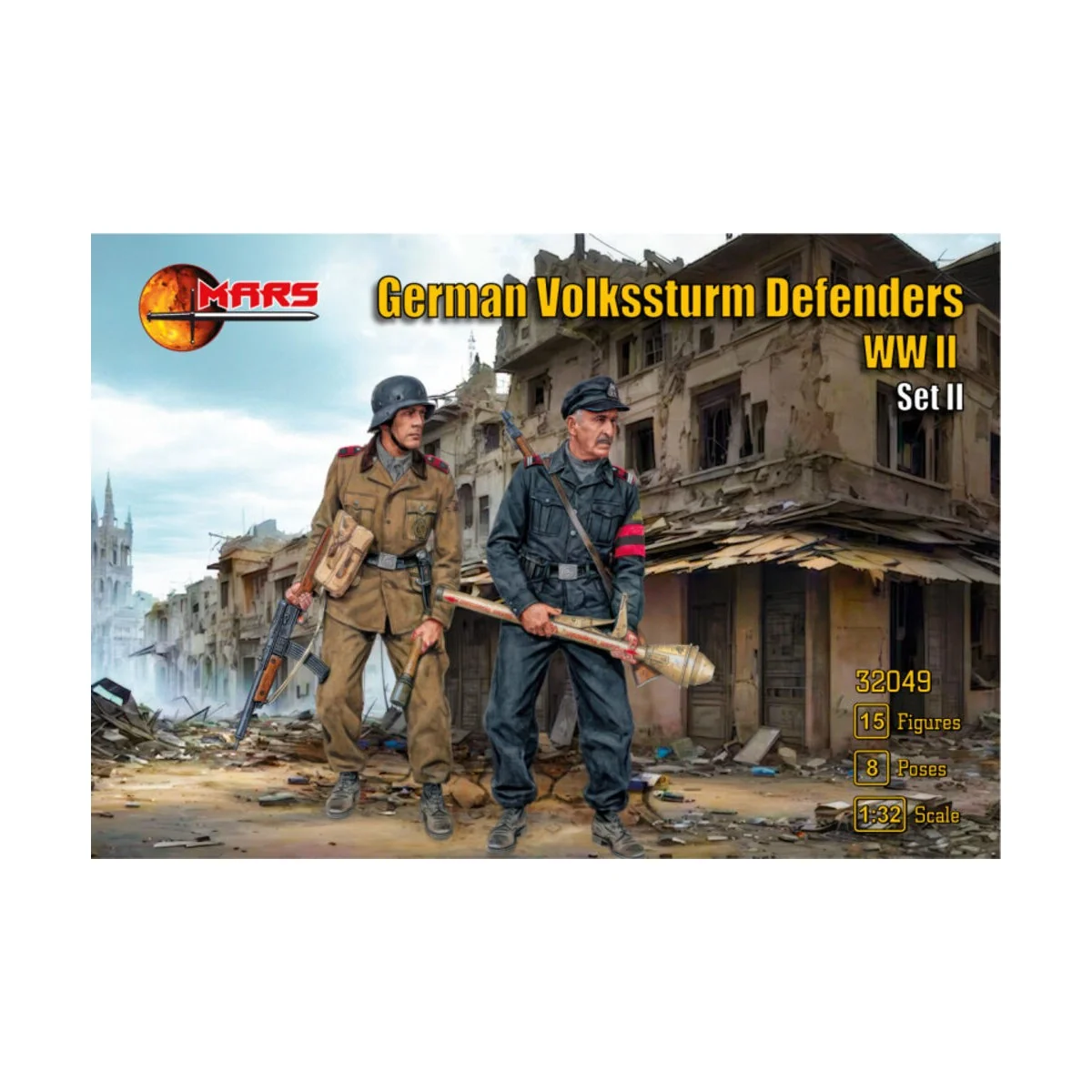 German Volkssturm Defenders, set 2 - Mars Figures MS32049
