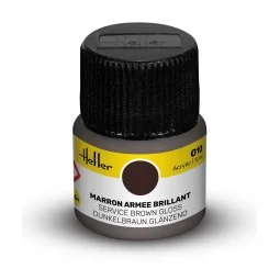 Acrylic Colour 010 Service Brown Gloss - Heller 9010
