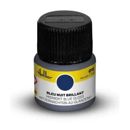 Acrylic Colour 015 Midnight Blue Gloss - Heller 9015