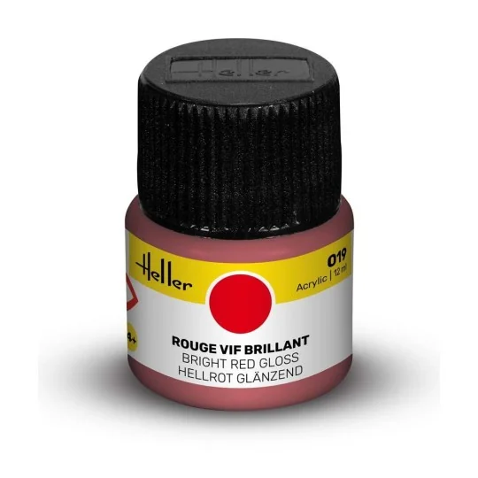Acrylic Colour 019 Bright Red Gloss - Heller 9019