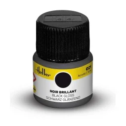 Acrylic Colour 021 Black Gloss - Heller 9021