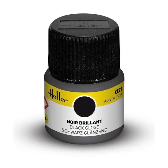 Acrylic Colour 021 Black Gloss - Heller 9021 Acrylic Colour 021 Black Gloss - Heller 9021