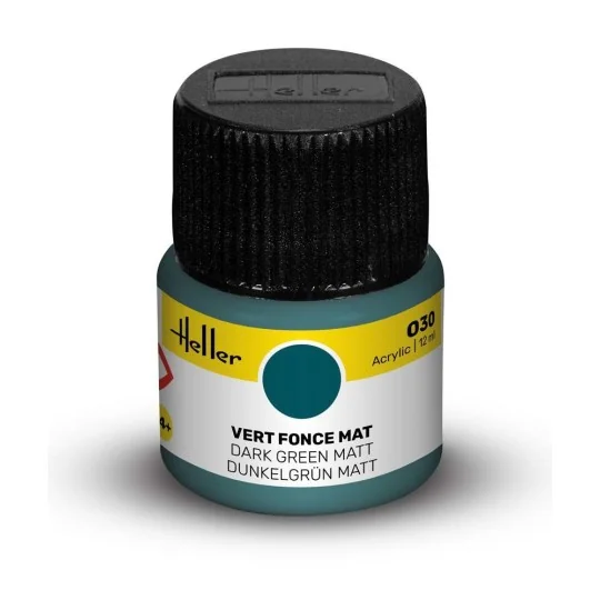 Acrylic Colour 030 Dark Green Matt - Heller 9030