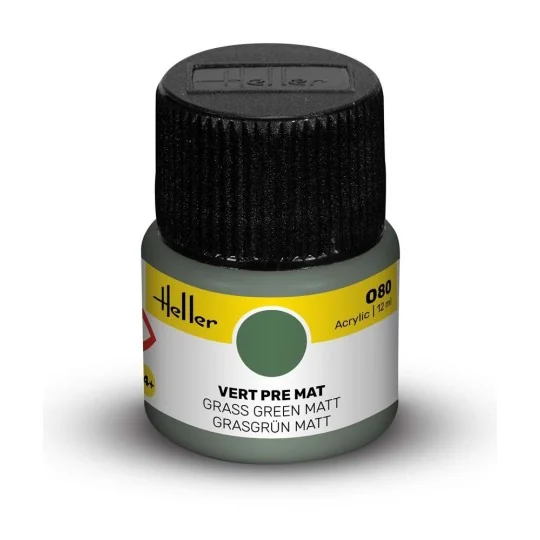 Acrylic Colour 080 Grass Green Matt - Heller 9080 Acrylic Colour 080 Grass Green Matt - Heller 9080