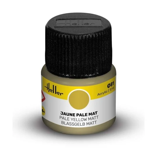 Acrylic Colour 081 Pale Yellow Matt - Heller 9081 Acrylic Colour 081 Pale Yellow Matt - Heller 9081