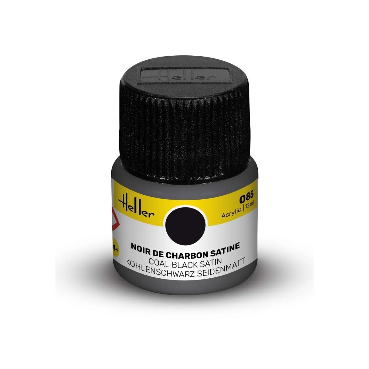Acrylic Colour 085 Coal Black Satin - Heller 9085 Acrylic Colour 085 Coal Black Satin - Heller 9085