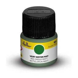 Acrylic Colour 101 Mid Green Matt - Heller 9101