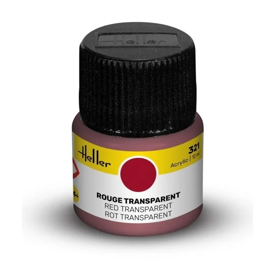 Acrylic Colour 321 Red Transparent - Heller 9321
