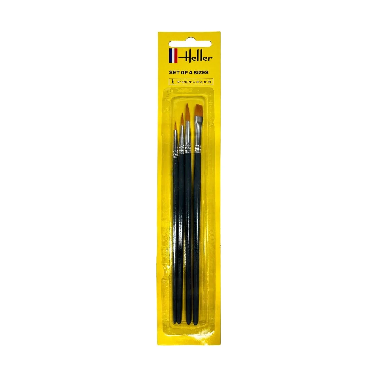 Brush Set No. 3/0-3-6-10 - Heller 9901