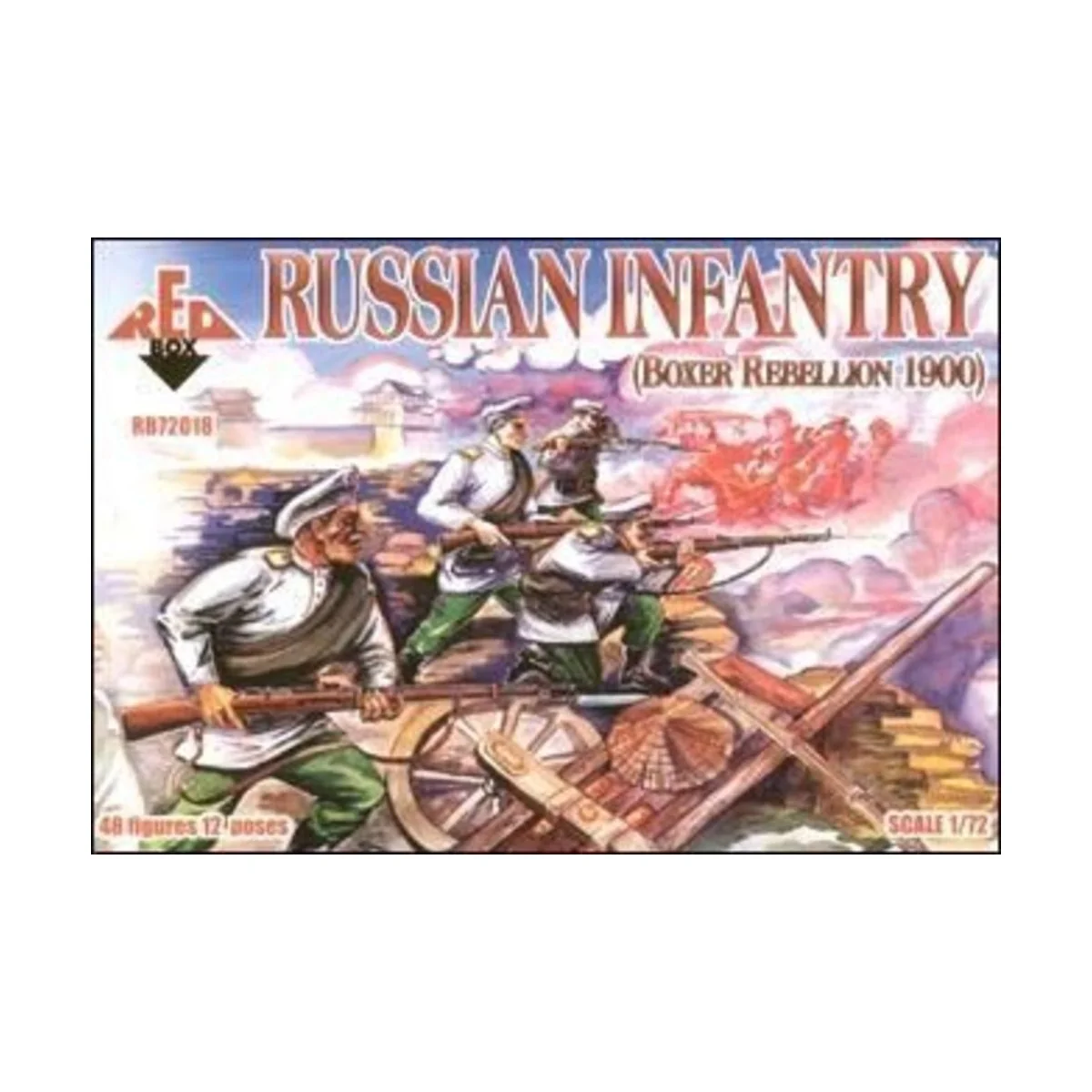 Russian Infantry, Boxer Rebellion 1900, 1/72 - Red Box RB72018 Russian Infantry, Boxer Rebellion 1900, 1/72 - Red Box RB72018