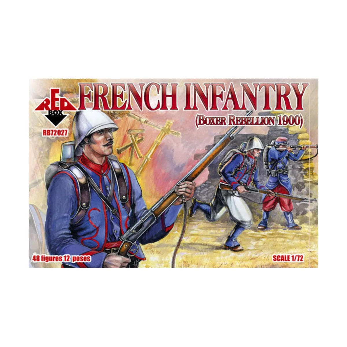 French Infantry, Boxer Rebellion 1900, 1/72 - Red Box RB72027 French Infantry, Boxer Rebellion 1900, 1/72 - Red Box RB72027