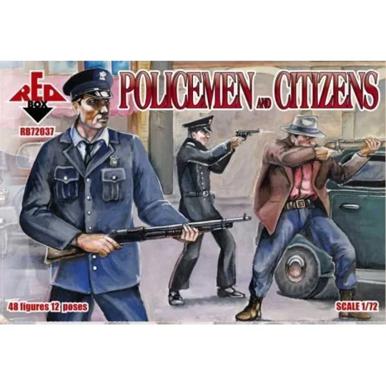 Policemen and citizens, 1/72 - Red Box RB72037