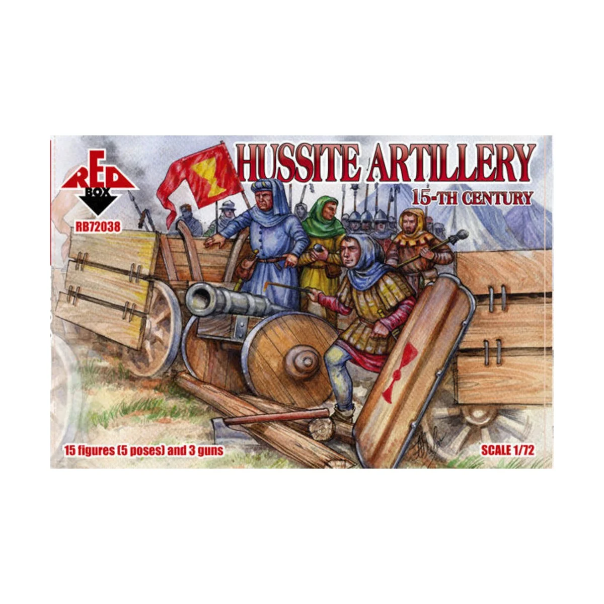 Hussite artillery, 15. century, 1/72 - Red Box RB72038
