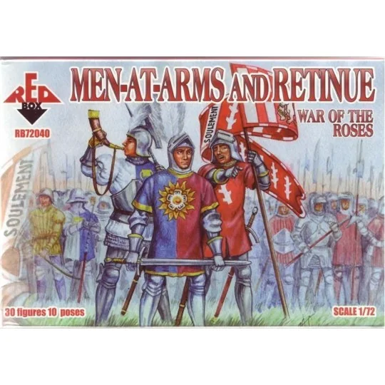 War of the Roses 1. Men-at-Arms & Retinu, 1/72 - Red Box RB72040