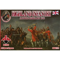 Highland Infantry 1745, Jacobite Rebell., 1/72 - Red Box RB72050