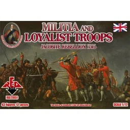 Militia+Loyalist Troops 1745, Jacobite R., 1/72 - Red Box RB72051