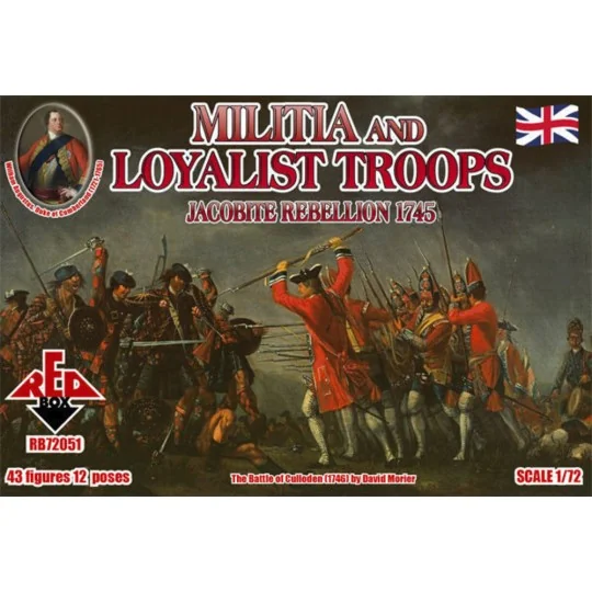 Militia+Loyalist Troops 1745,Jacobite R. - Red Box RB72051