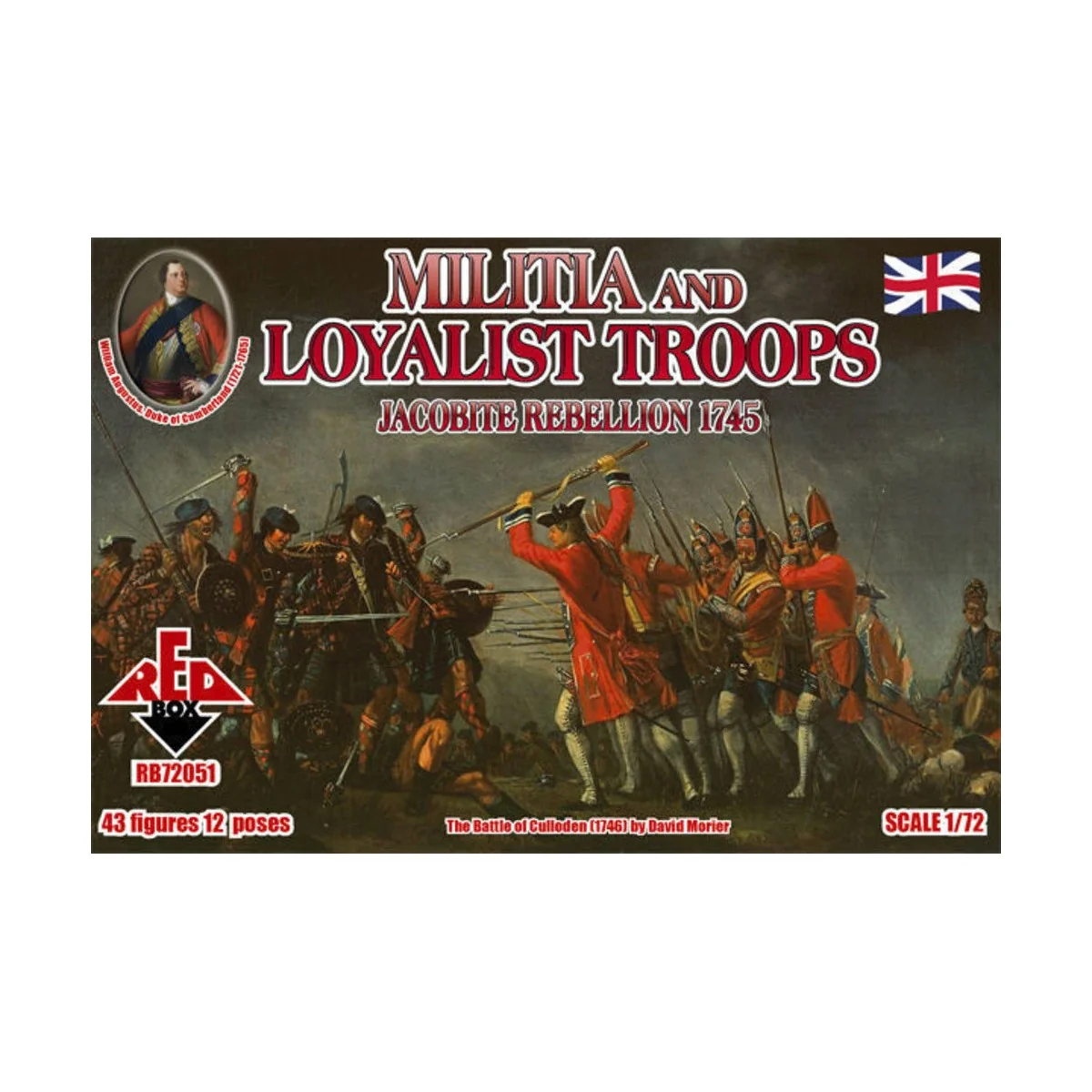 Militia+Loyalist Troops 1745, Jacobite R., 1/72 - Red Box RB72051