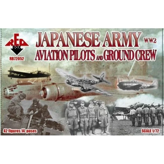 WW2 Japanese Army Aviation pilots a.grcr, 1/72 - Red Box RB72052 WW2 Japanese Army Aviation pilots a.grcr, 1/72 - Red Box RB72052