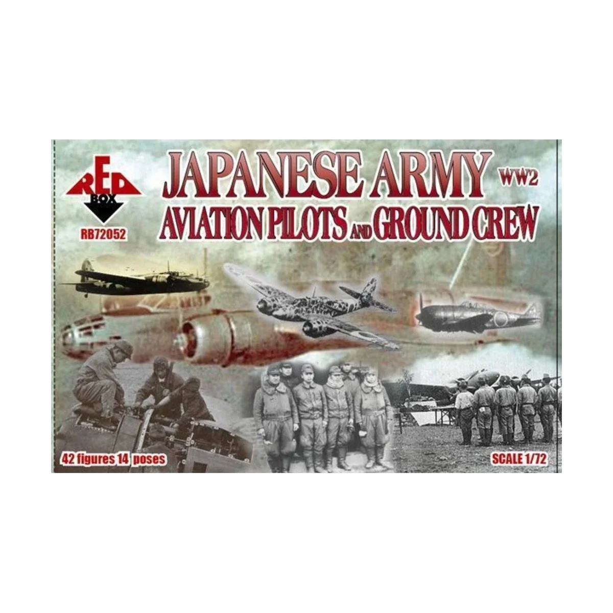 WW2 Japanese Army Aviation pilots a.grcr, 1/72 - Red Box RB72052 WW2 Japanese Army Aviation pilots a.grcr, 1/72 - Red Box RB72052