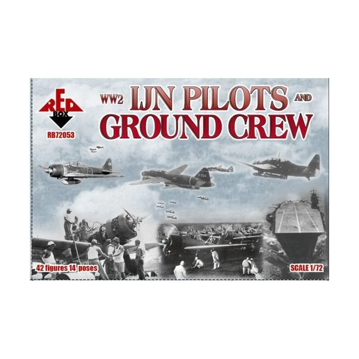 WW2 IJN pilots and ground crew - Red Box RB72053