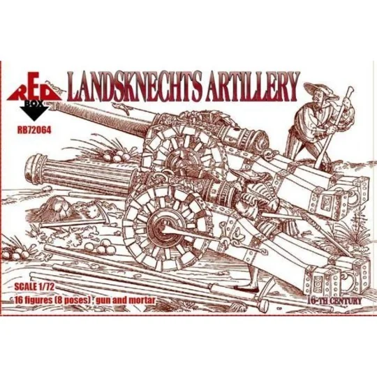 Landsknechts (Artillery), 16th century, 1/72 - Red Box RB72064 Landsknechts (Artillery), 16th century, 1/72 - Red Box RB72064