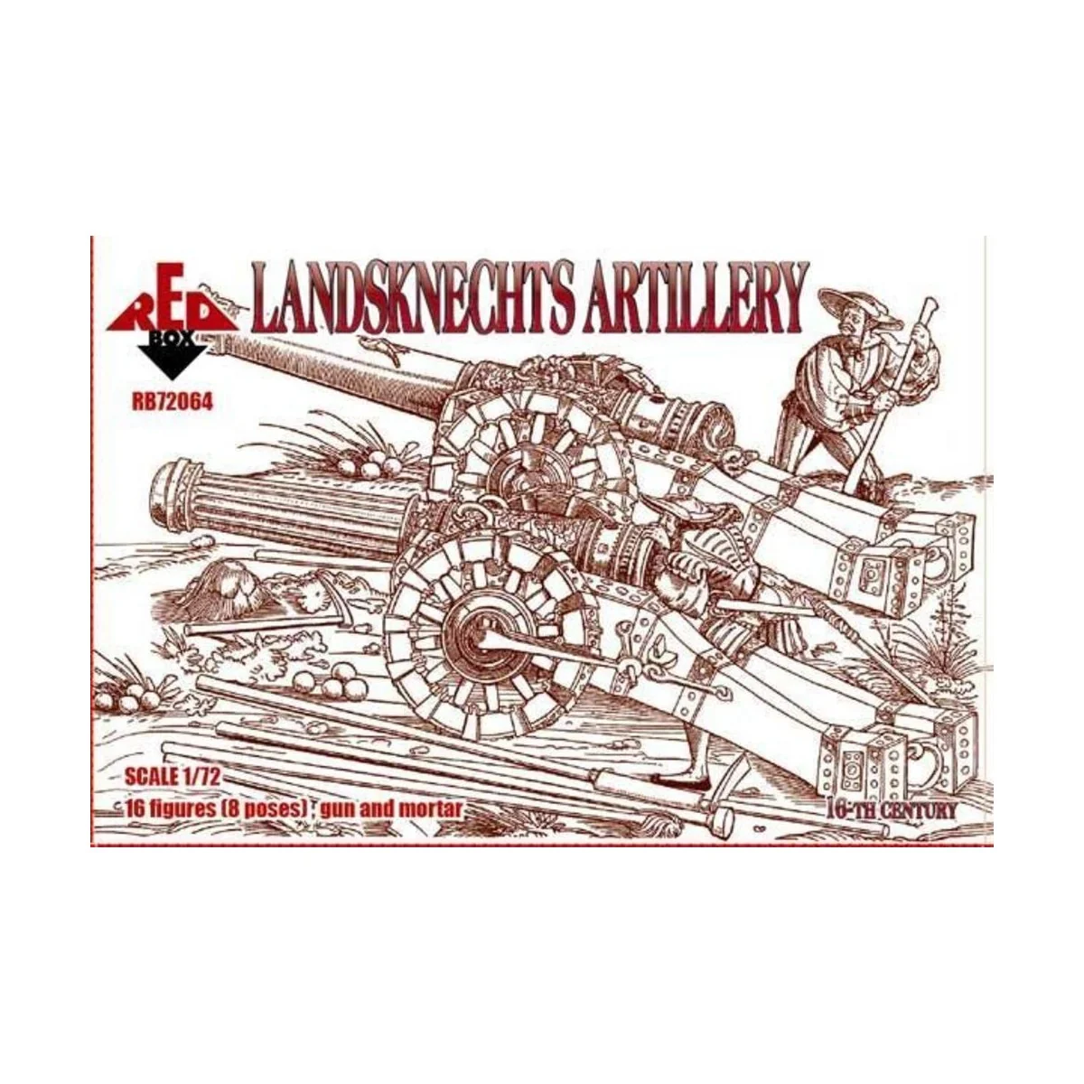 Landsknechts (Artillery), 16th century - Red Box RB72064