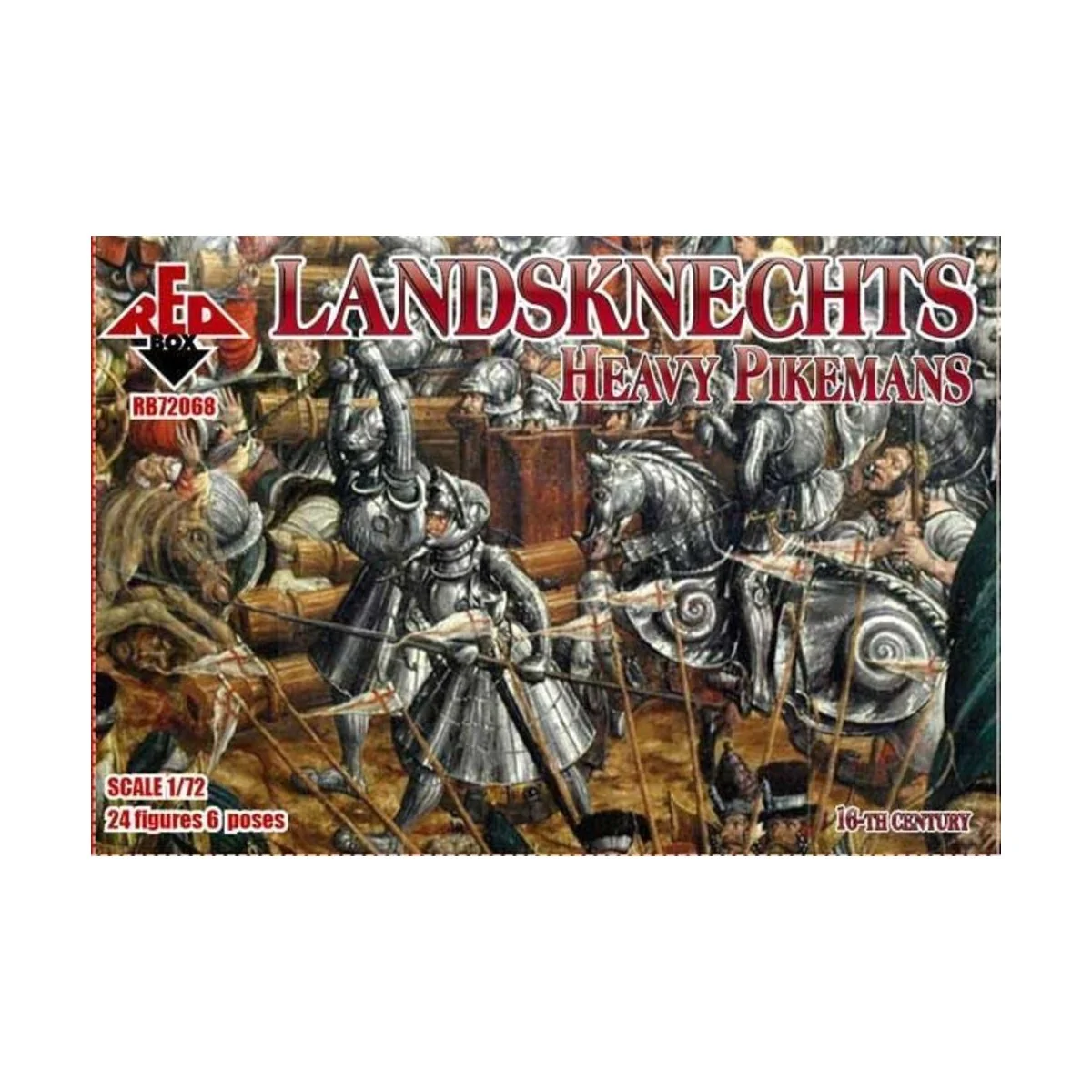 Landknechts (Heavy pikemen), 16th centur, 1/72 - Red Box RB72068 Landknechts (Heavy pikemen), 16th centur, 1/72 - Red Box RB72068